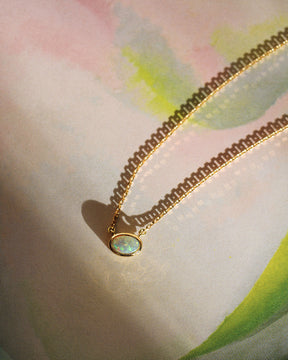 East-West Australian Opal Necklace