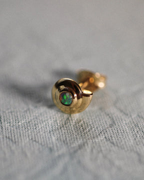 Snail Shell Stud Earring - Single